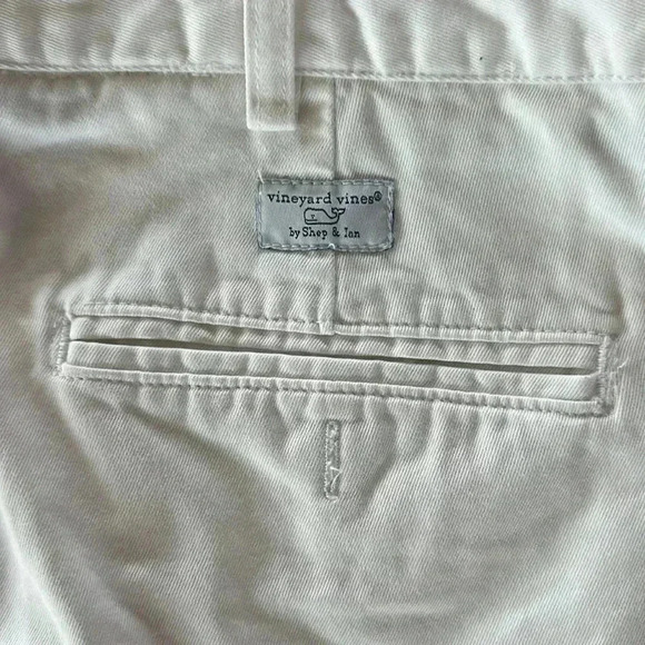 Vineyard vines by shep and Ian men’s white cotton Summer Twill Shorts size 42 - Picture 4 of 5